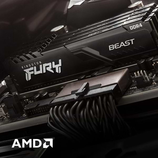Фото - Память DDR Kingston DDR4 2x8GB/3600 Fury Beast Black (KF436C17BBK2/16)