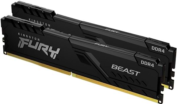 Фото - Память DDR Kingston DDR4 2x8GB/3600 Fury Beast Black (KF436C17BBK2/16)