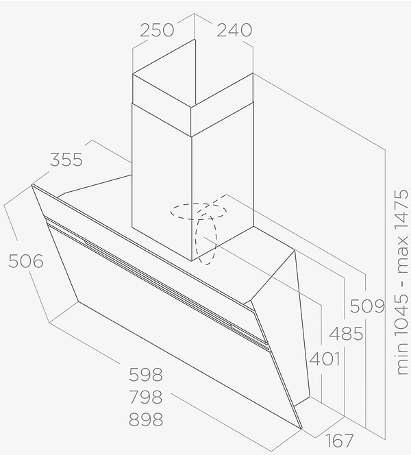 Фото - Витяжка декоративна Elica STRIPE BL/A/90