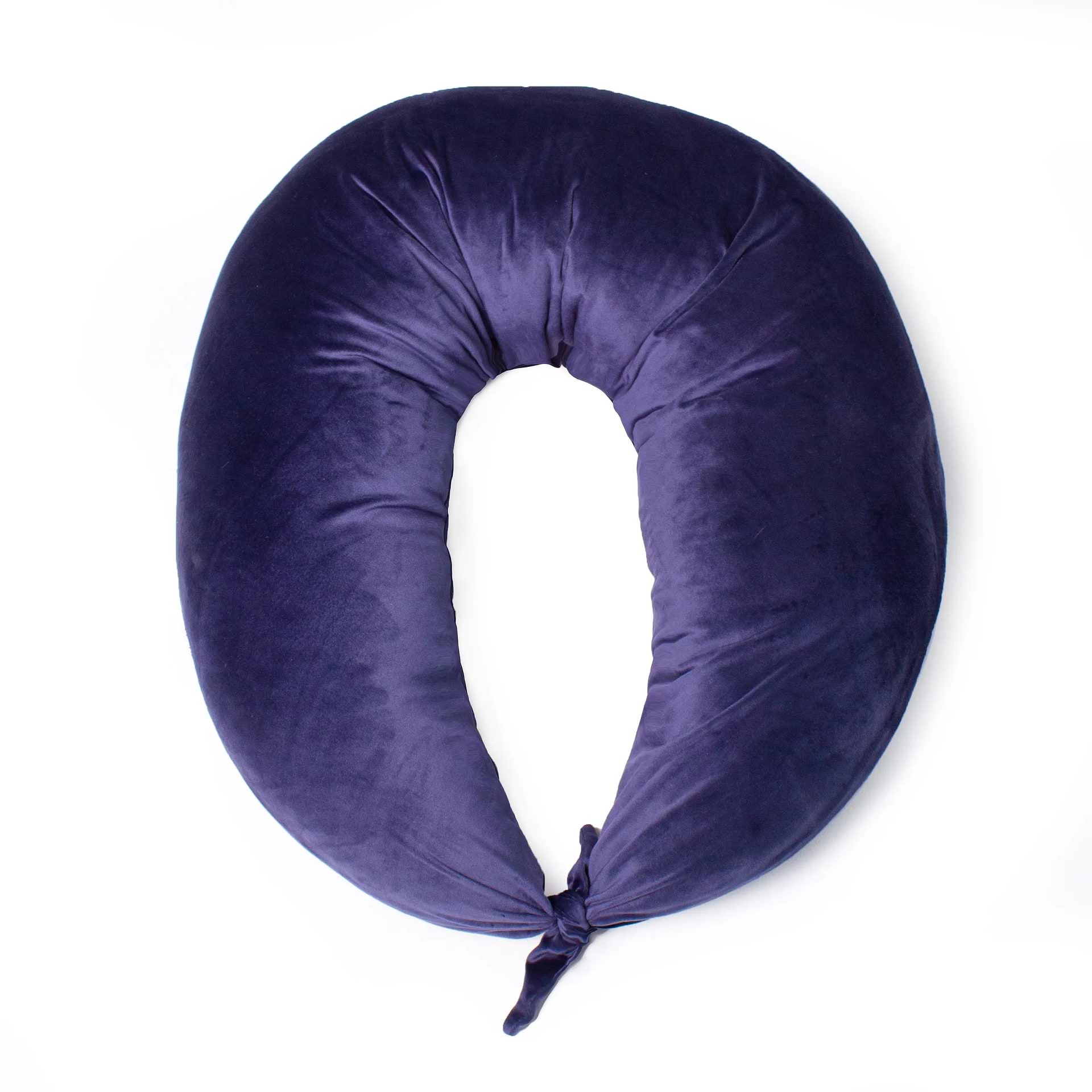 Подушка для майбутніх мам MirSon №8304 Velvet Line 28-0006 Navy blue Велюр 30х170х20 см (2200006200291)