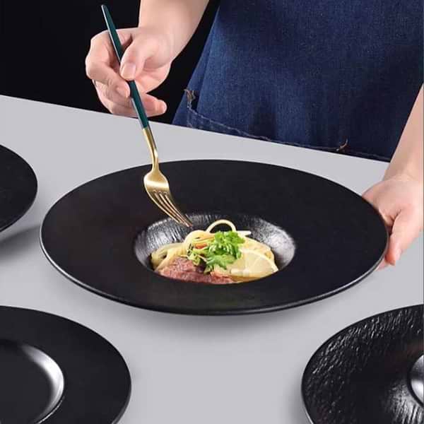 Фото - Тарелка суповая Wilmax Slatestone Black 24 см (WL-661115 / A)