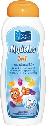 Мыло жидкое детское Skarb Matki 3 в 1 с запахом желейок 250 мл. (1950) - Фото 1