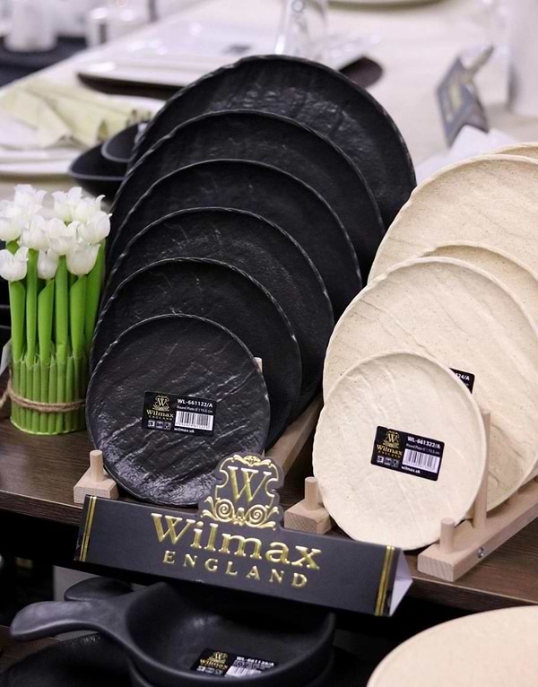 Фото - Тарілка обідня Wilmax Slatestone Black 25.5 см (WL-661126 / A)