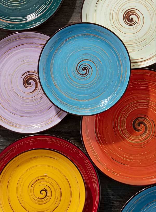 Фото - Тарілка обідня Wilmax Spiral Yellow 25.5 см (WL-669414 / A)