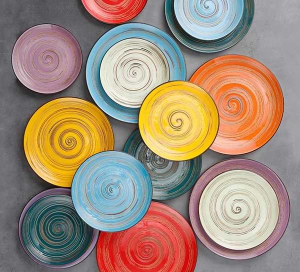 Фото - Тарілка обідня Wilmax Spiral Yellow 25.5 см (WL-669414 / A)