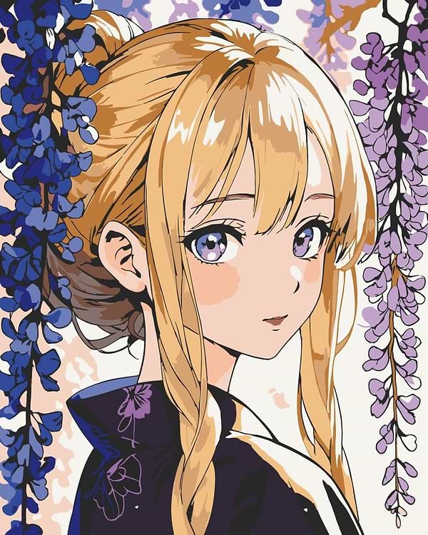 Фото - Картина за номерами ArtCraft Світловолоса дівчина 40х50 см (16102-AC)