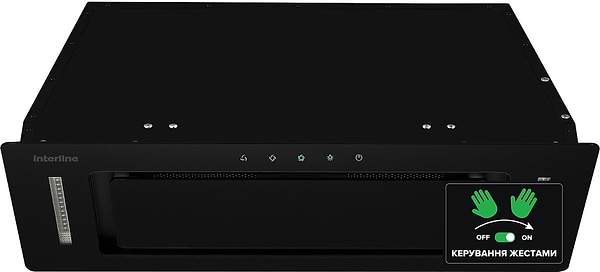 Фото - Вытяжка встраиваемая Interline JOLLY BL A/72/GL/K