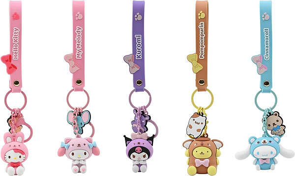 Фото - Брелок Hello Kitty Помпомпурин с животным (11545)