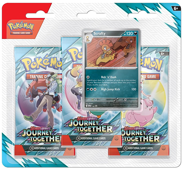 Фото - Настольная игра (5-7 лет) Pokemon Scarlet & Violet - Journey Together - 3 Pack Blister (196214108363)