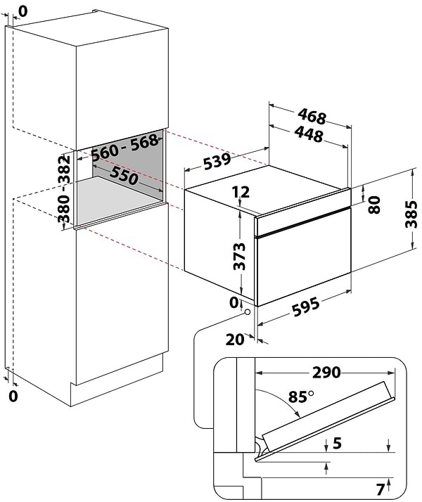 Фото - Мікрохвильова піч (НВЧ) вбудована Whirlpool WMD54MBG