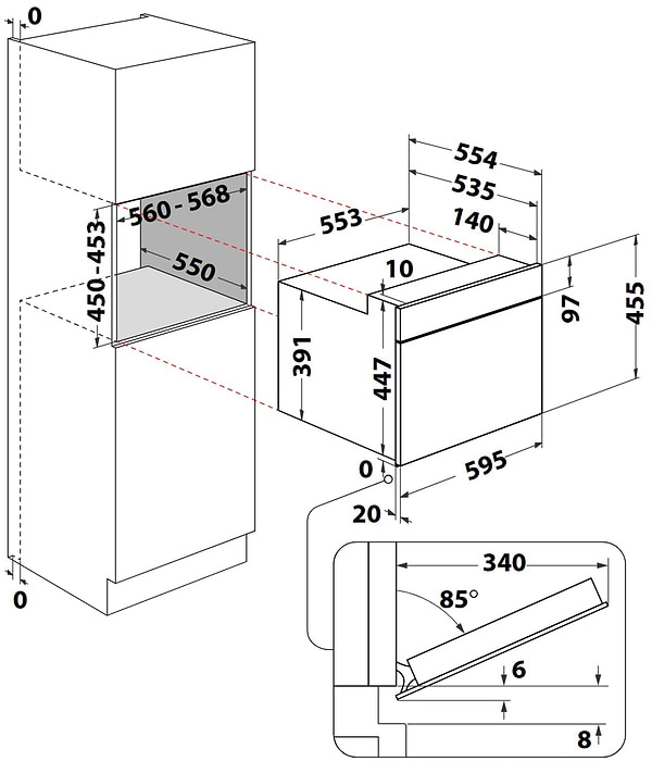 Фото - Духова шафа-НВЧ Whirlpool WMW57DHMX