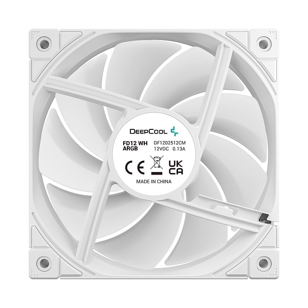 Фото - Корпусний вентилятор Deepcool FD12 ARGB WH (R-FD12-WHAPN1-G)