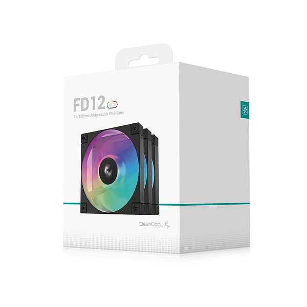Фото - Корпусний вентилятор Deepcool FD12 ARGB-3 IN 1 (R-FD12-BKAPN3-G)