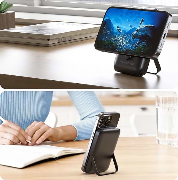 Фото - Батарея мобільна Choetech Magnetic Wireless 10000mAh 20W Black (B743-CCBK)
