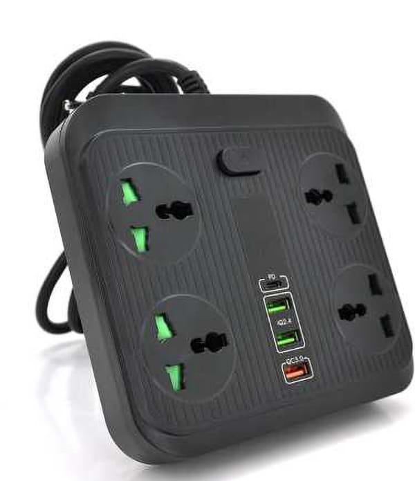 Фото - Мережевий фільтр Voltronic TB-Т18 4р+2 USB+PD 2m (19747)