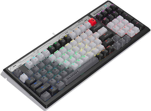Фото - Клавіатура дротова ігрова Bloody B950 RGB Warrior Grey