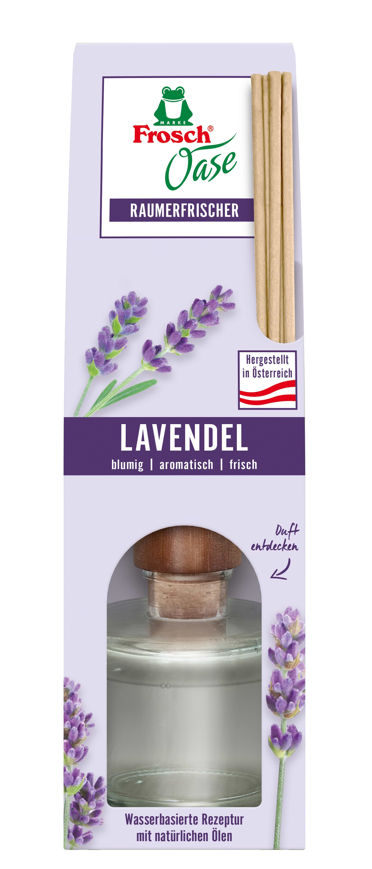 Аромадифузор Frosch Оазис із натур. олією Лаванда 90мл - Фото 1