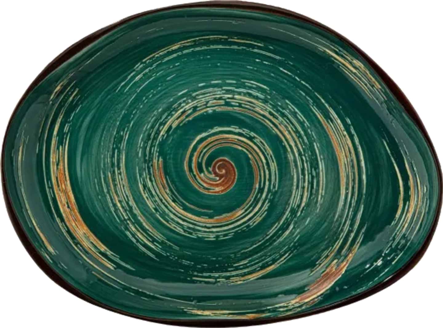 Блюдо Wilmax Spiral Green 33х24.5 см 700 мл (WL-669542 / A)