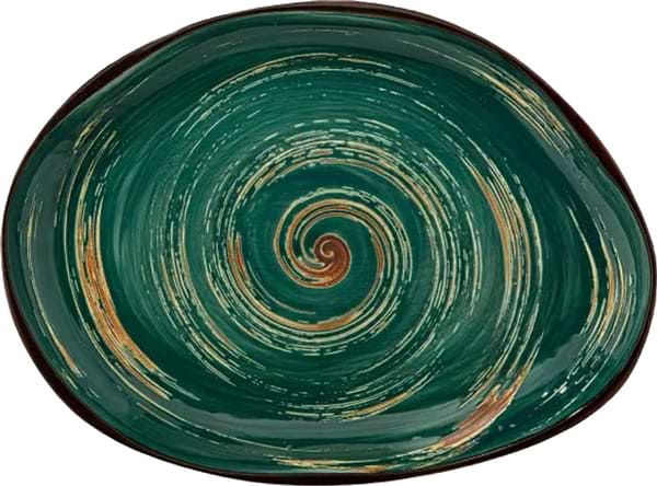 Фото - Блюдо Wilmax Spiral Green 33х24.5 см 700 мл (WL-669542 / A)