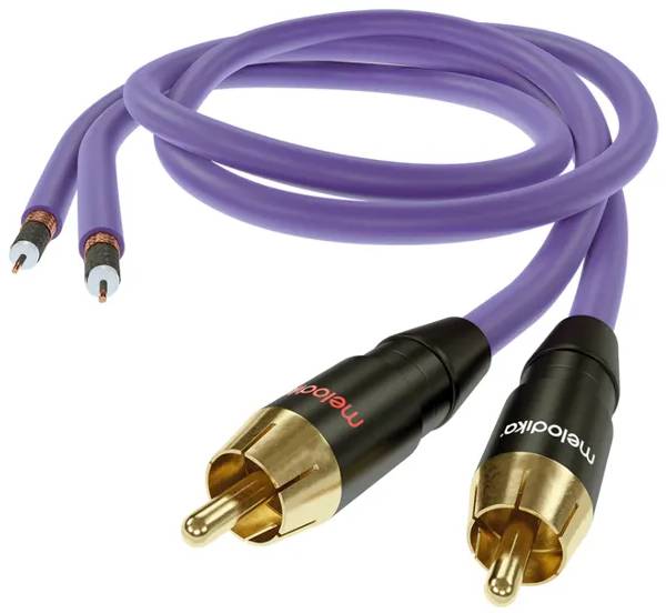 Фото - Кабель RCA Melodika 2xRCA - 2xRCA lenght 1.5m (MD2R15)