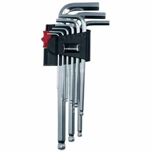 Набор ключей Haisser Г-образный HEX S2 1.5-10 мм 9 шт.