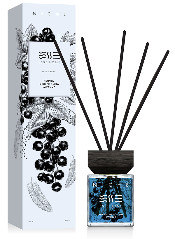 Фото - Аромадіффузор Esse Niche Чорна смородина та мускус 100 мл (HOME-N-CM)