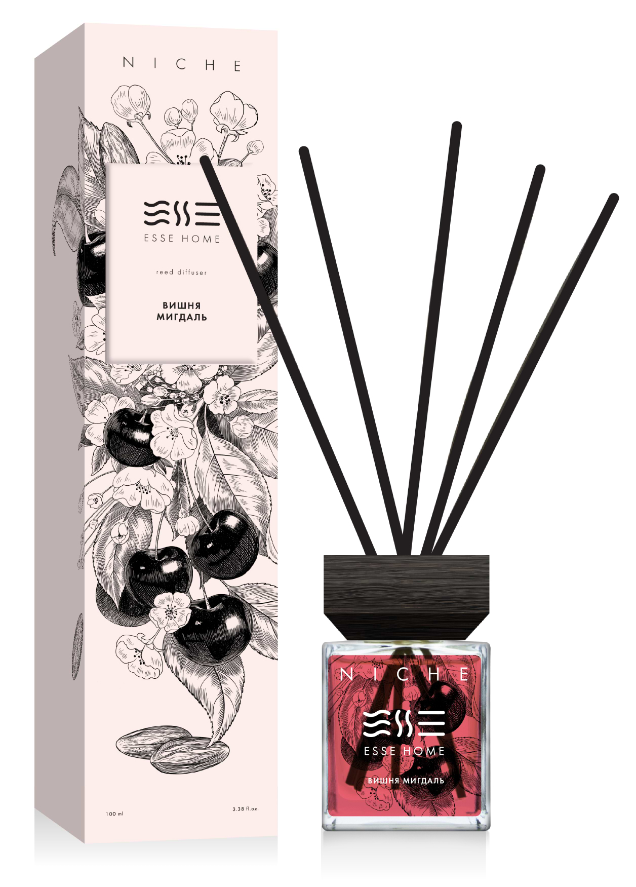 Аромадиффузор Esse Niche Вишня и Миндаль 100 мл (HOME-N-CH) - Фото 1