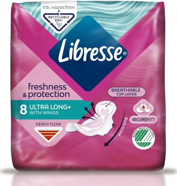 Фото - Прокладки гігієнічні Libresse Ultra Super Soft 3 мм 8 шт. 5 крапель  (7322540388480)