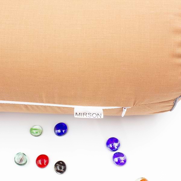 Фото - Подушка валик MirSon №8537 Naturale Line 15-1511 Federica 100% Memory 100х16 см (2200006343561)