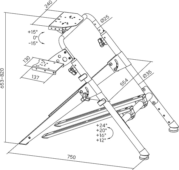 Фото - Стенд для крепления руля GamePro RS029