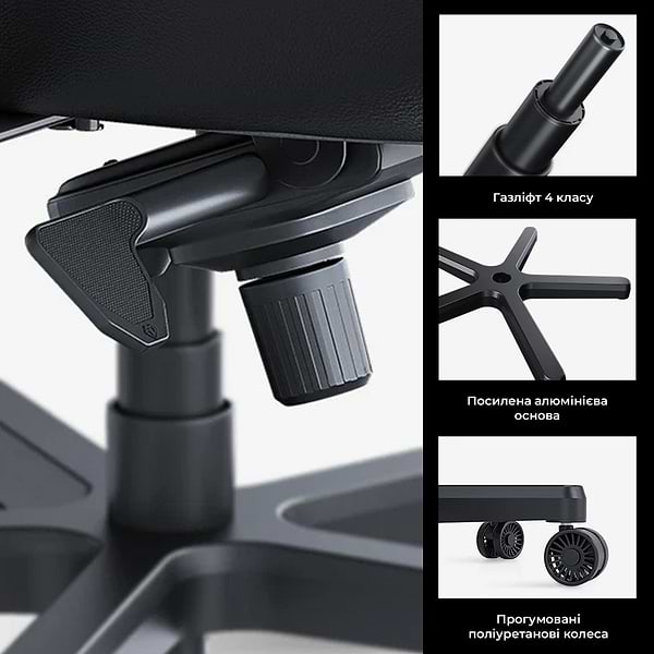 Фото - Крісло для геймерів Anda Seat Kaiser 4 V2 Size XL Black Fabric (AD12YDDC-XLL-20-B-CF-03)