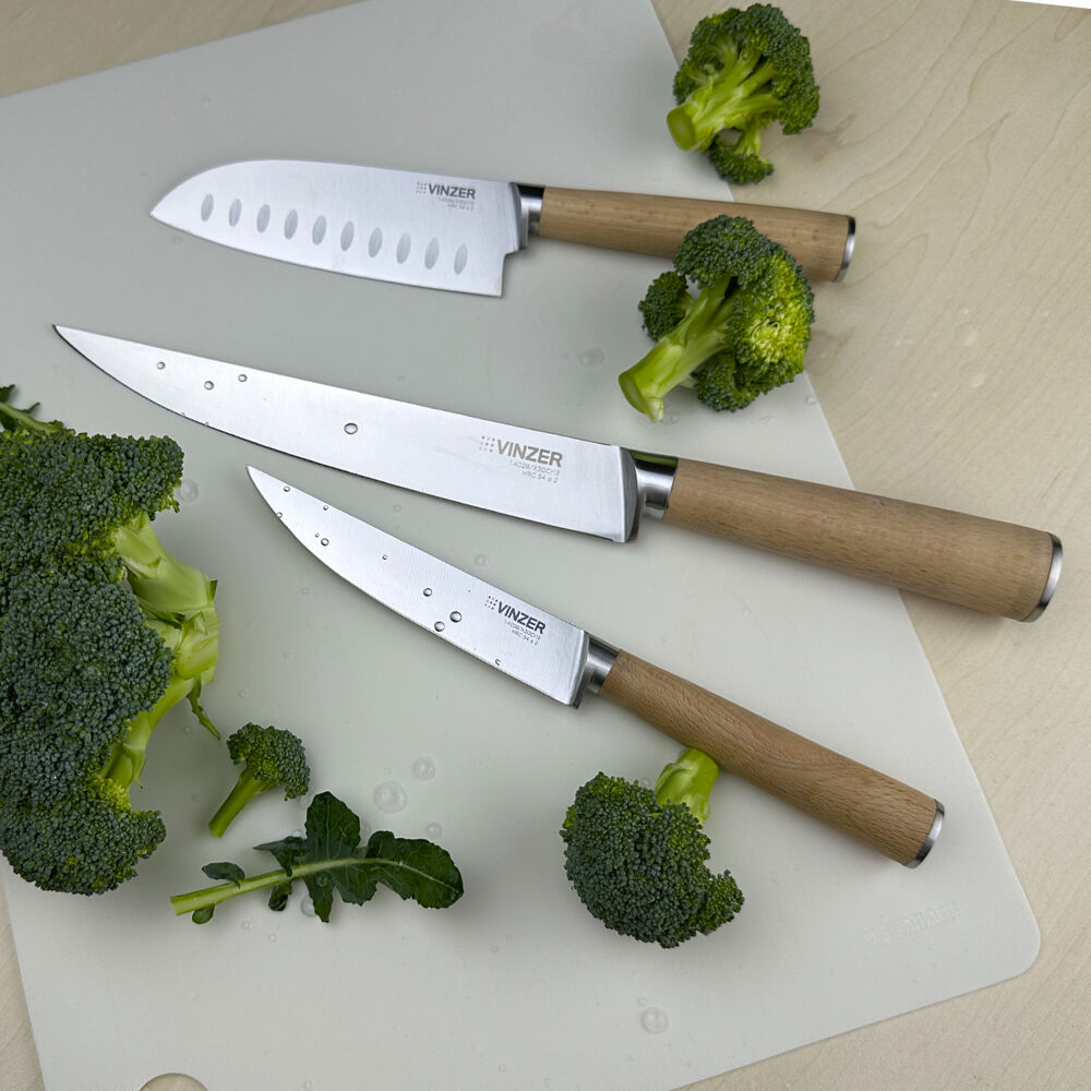 Фото - Нож для мяса Vinzer Natura Line 19 см (50614)