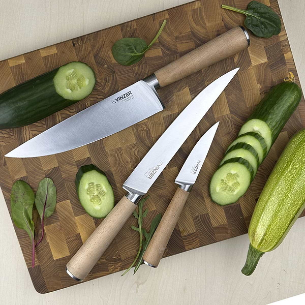 Фото - Нож для мяса Vinzer Natura Line 19 см (50614)