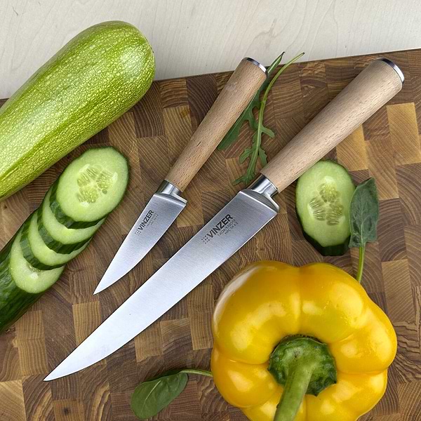 Фото - Нож для мяса Vinzer Natura Line 19 см (50614)