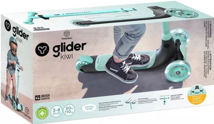 Фото - Триколісний самокат YVolution YGlider Kiwi Зеленый (Y101259)