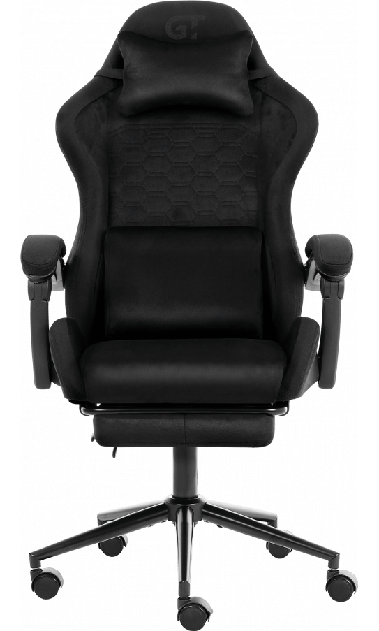 Кресло для геймеров GT Racer X-2338 Fabric Black/Black Suede
