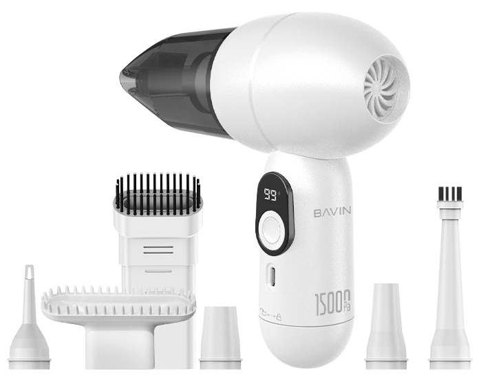 Пылесос ручной для автомобиля Bavin VC-02 15000Pa 2000 mAh White (Z-VC02 WH)