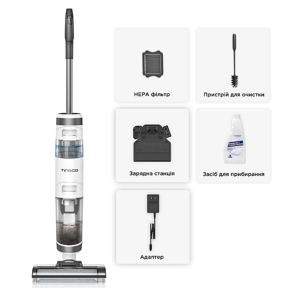 Фото - Пылесос ручной для дома Tineco Wet/Dry Vacuum Cleaner iFloor 3 (FW030100EU)