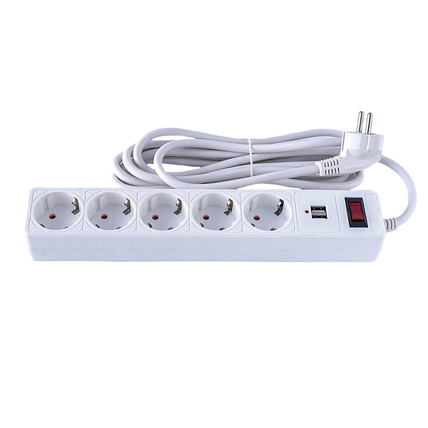 Фото - Мережевий фільтр Logan SFWU5-3 білий