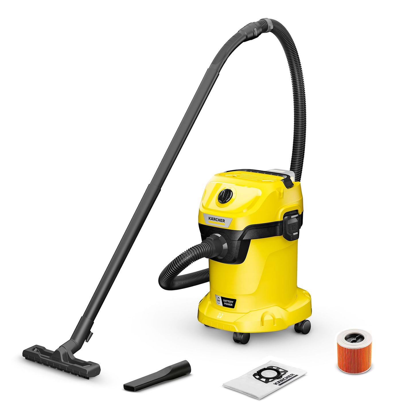 Пылесос для сухой уборки с мешком Karcher WD 3-18 без АКБ и ЗУ (1.628-550.0) - Фото 1
