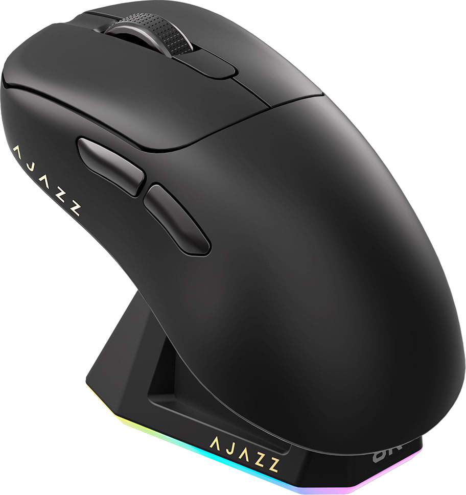 Миша бездротова ігрова Ajazz AJ179PRO -3 Mod-Black-Pixart 3395-8K (AJ179-PRO-B) - Фото 1