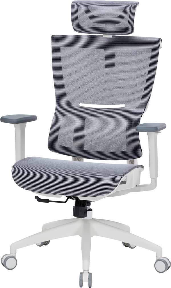 Фото - Кресло офисное OfficePro Elegant (OC660-W-DG-DG) White/Dark Gray