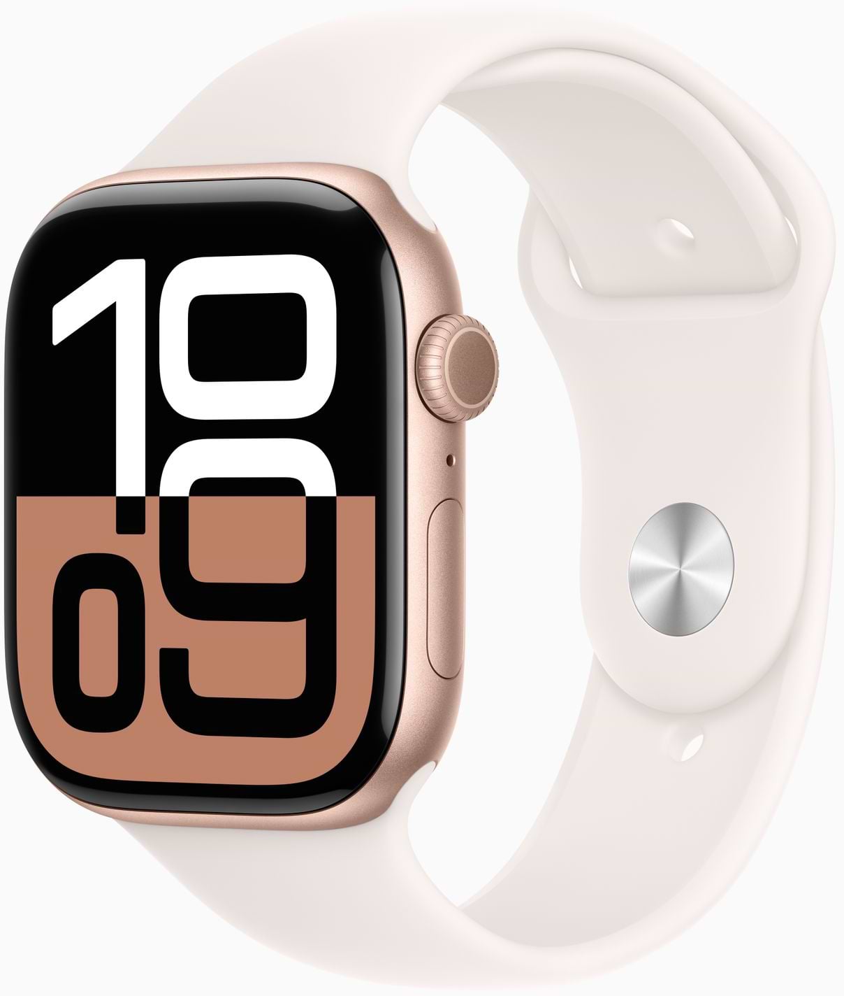 Смарт-часы Apple Watch Series 10 GPS 42mm Rose Gold Aluminium Case with Light Blush Sport Band - S/M - Фото 1
