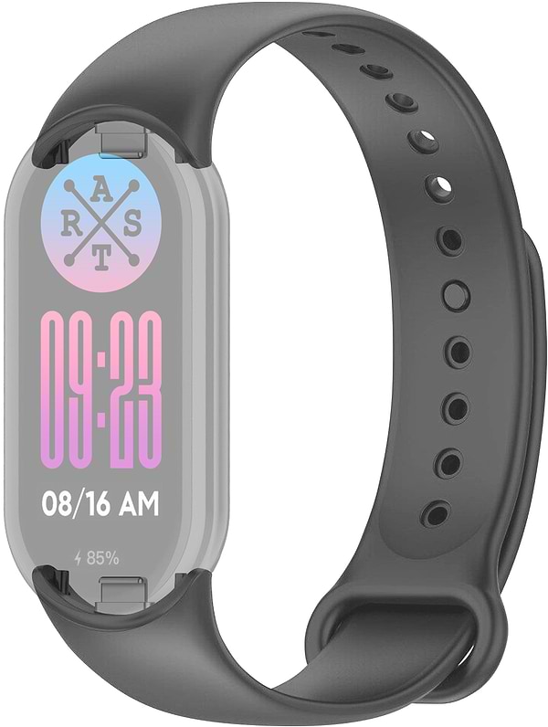 Фото - Ремешок для фитнес-браслета ArmorStandart for Xiaomi Mi Band 9/8 Platinum Grey (ARM68025)