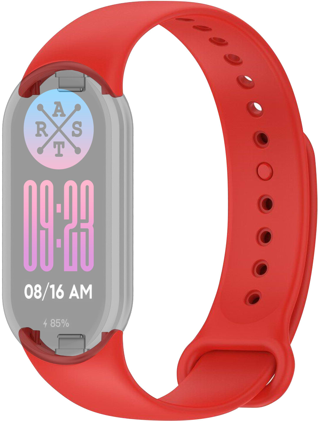 Ремінець для фітнес-браслету ArmorStandart for Xiaomi Mi Band 9/8 Red (ARM68024) - Фото 1