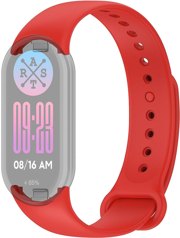 Фото - Ремінець для фітнес-браслету ArmorStandart for Xiaomi Mi Band 9/8 Red (ARM68024)