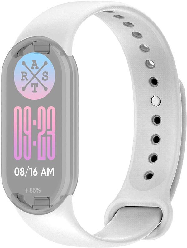Фото - Ремінець для фітнес-браслету ArmorStandart for Xiaomi Mi Band 9/8 White (ARM68018)