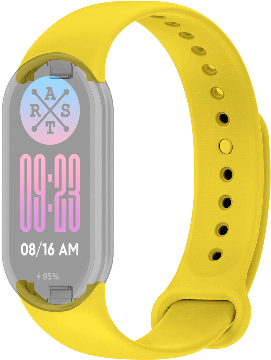 Ремінець для фітнес-браслету ArmorStandart for Xiaomi Mi Band 9/8 Yellow (ARM68019) - Фото 1