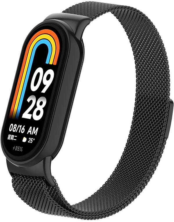 Фото - Ремінець для фітнес-браслету Armorstandart Milanese Magnetic Band for Xiaomi Mi Band 8/9 Black (ARM69916)