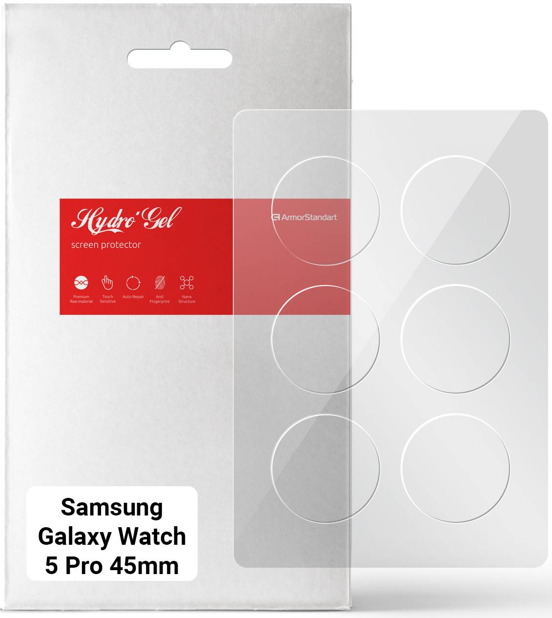 Захисна плівка для смарт-годинника Armorstandart Samsung Galaxy Watch 5 Pro 45mm 6 шт. (ARM63586)